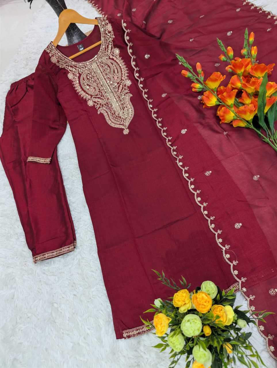 Lavina Vichitra Silk Party Wear Kurti