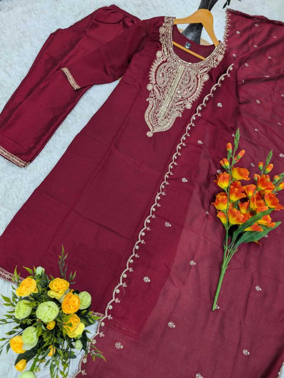 Lavina Vichitra Silk Party Wear Kurti