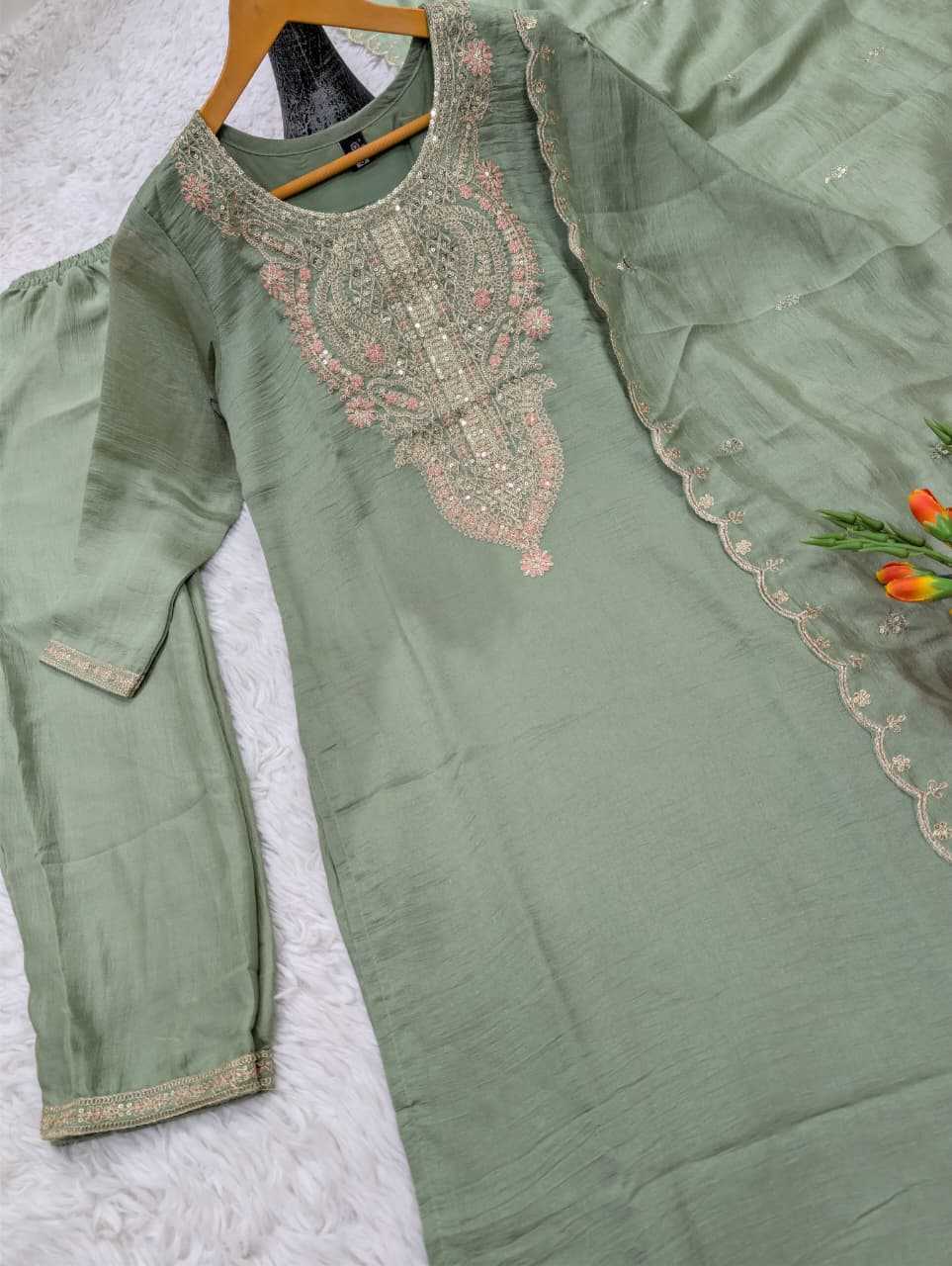 Lavina Vichitra Silk Party Wear Kurti