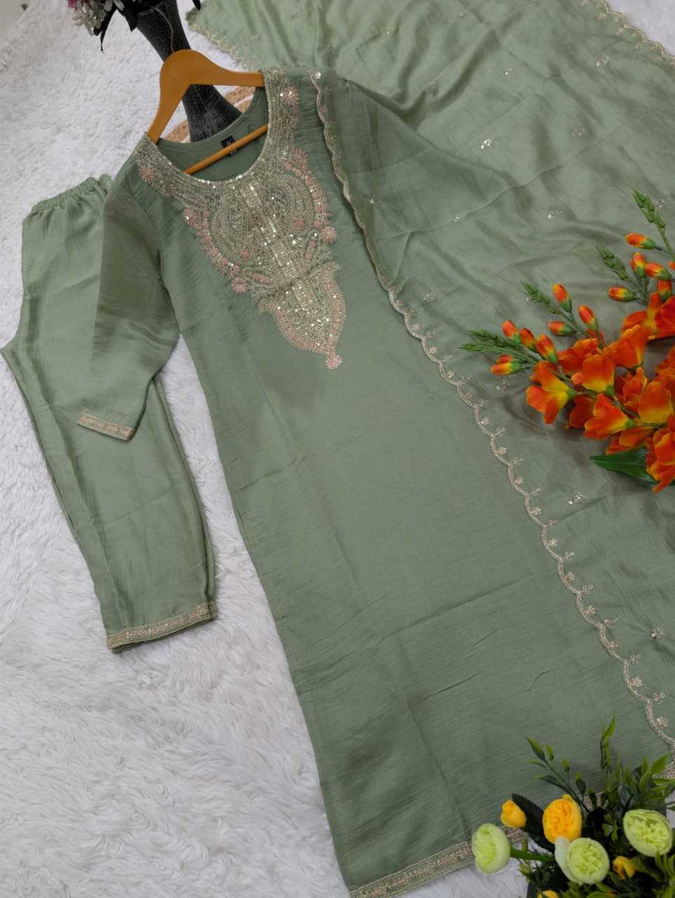Lavina Vichitra Silk Party Wear Kurti