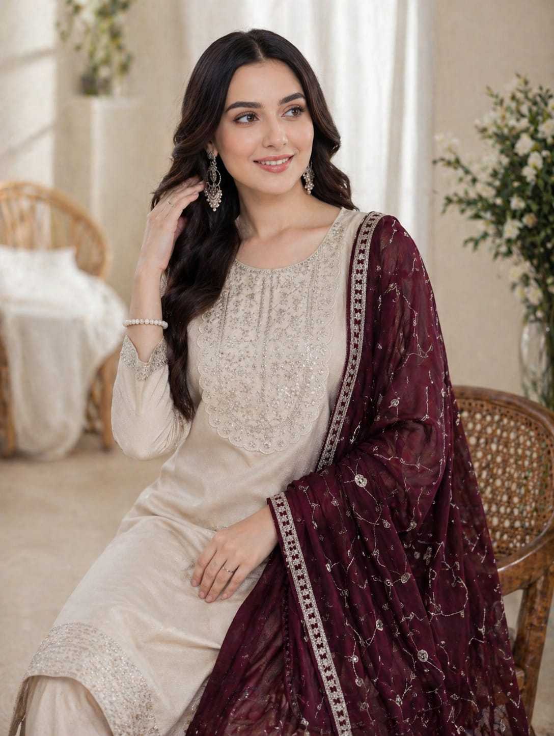 Panache Vichitra Silk Party Wear Kurti