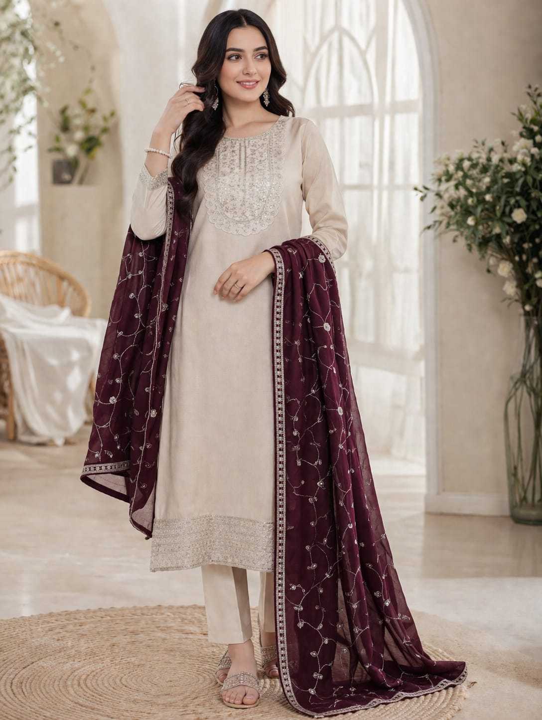 Panache Vichitra Silk Party Wear Kurti