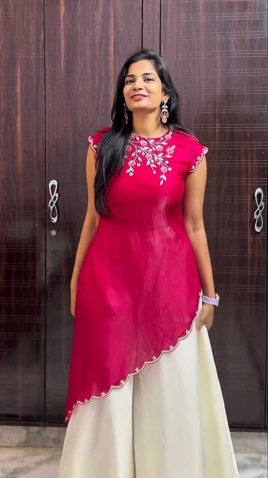 Purvi Fendy Festive Kurti in Ivory
