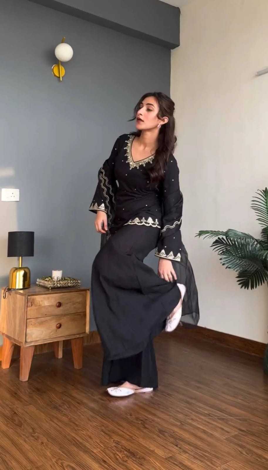 Radhi Crepe Silk Party Wear Kurti