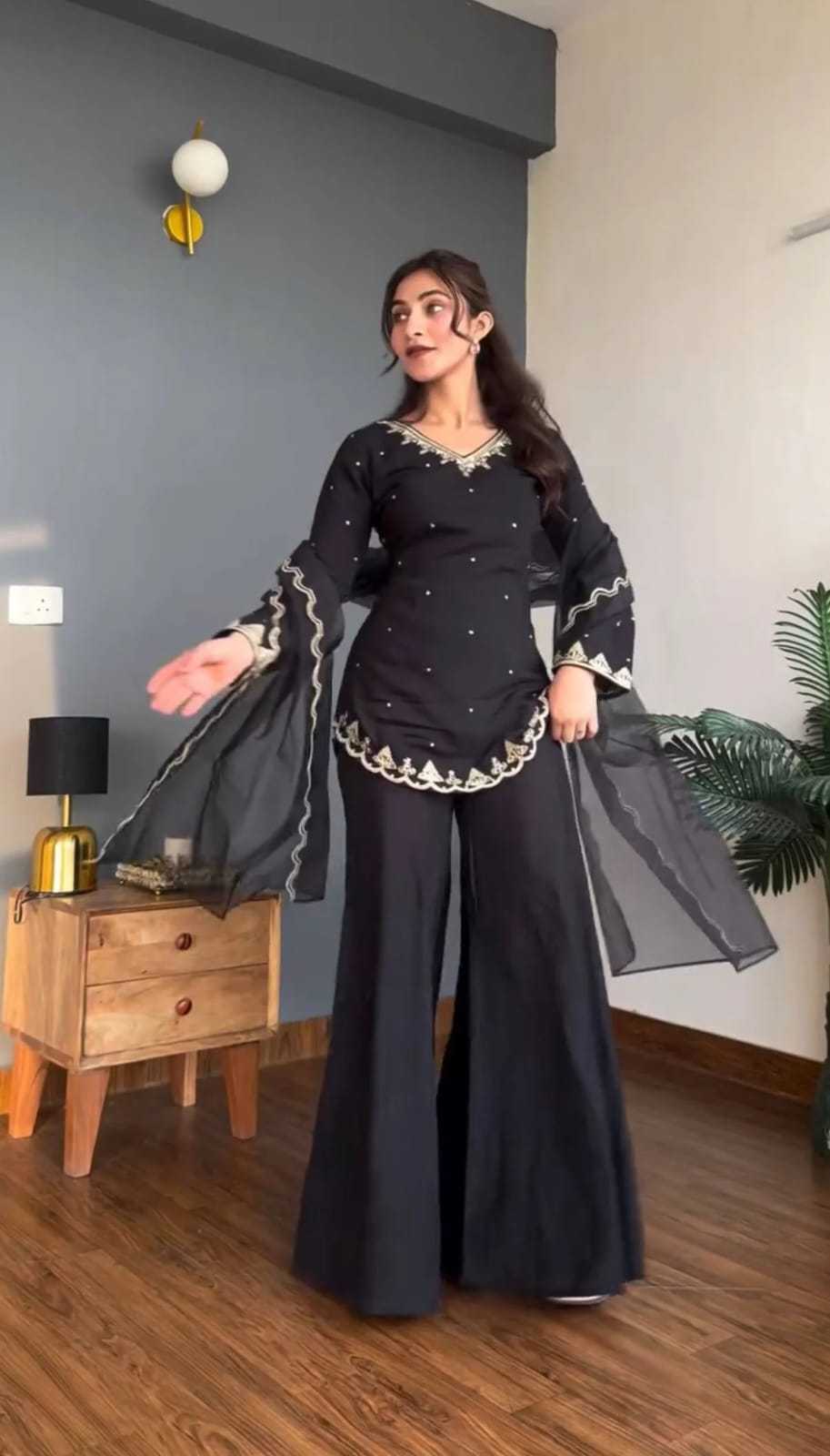 Radhi Crepe Silk Party Wear Kurti