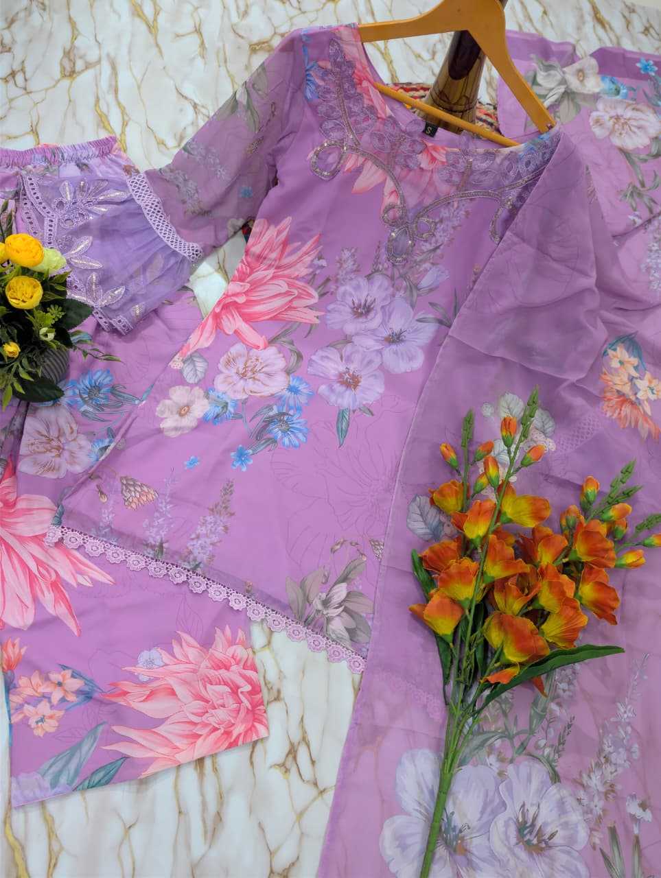 Vanshika Georgette Kurti