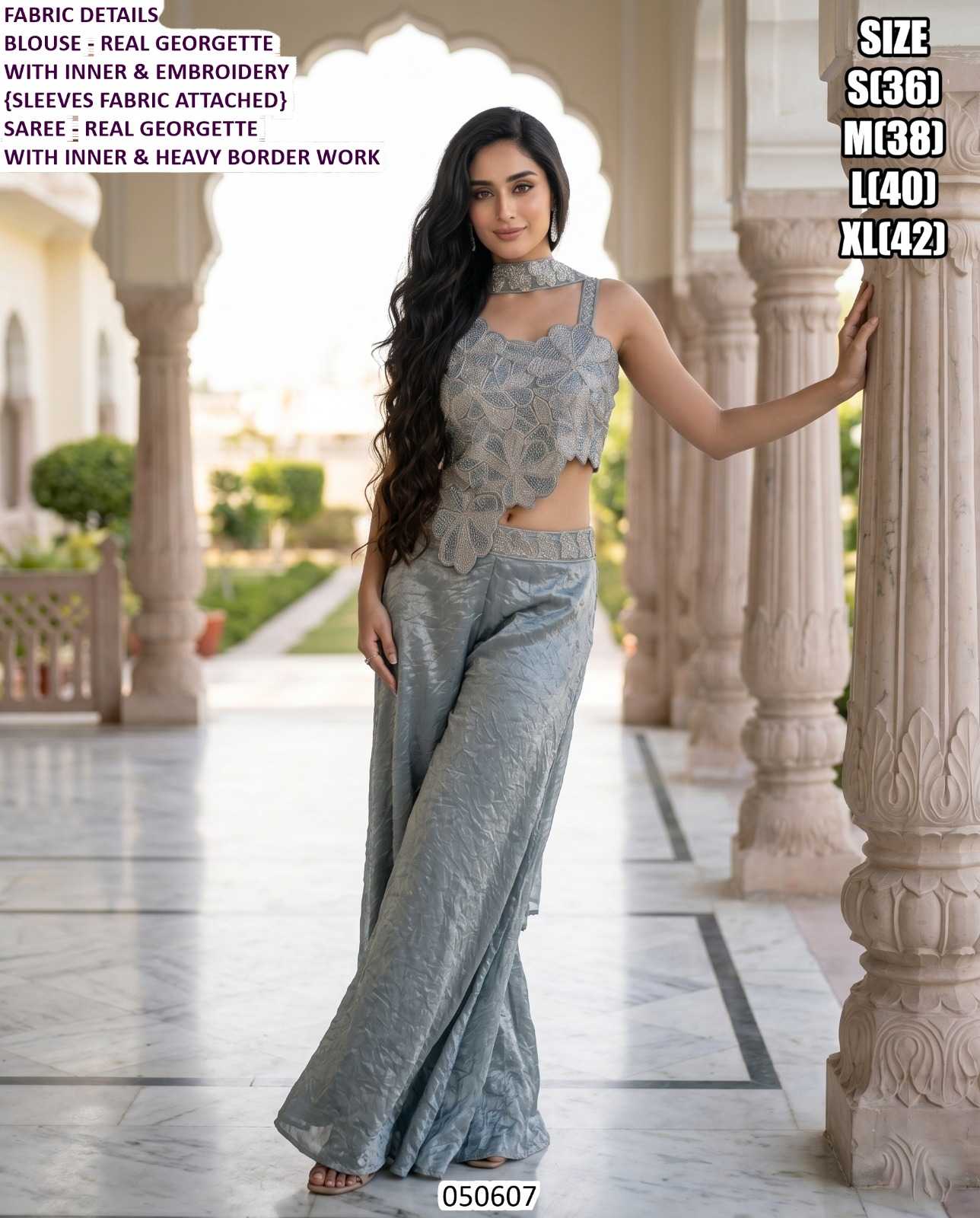 Georgette Indo Western Dress