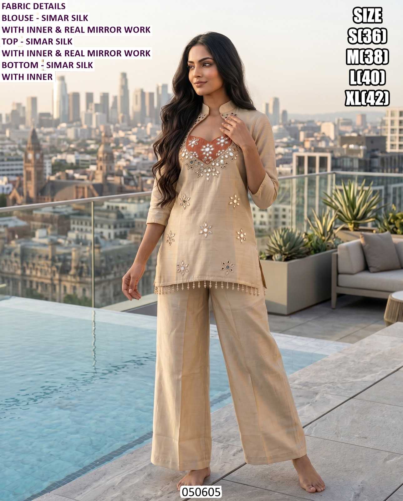 Georgette Indo Western Dress
