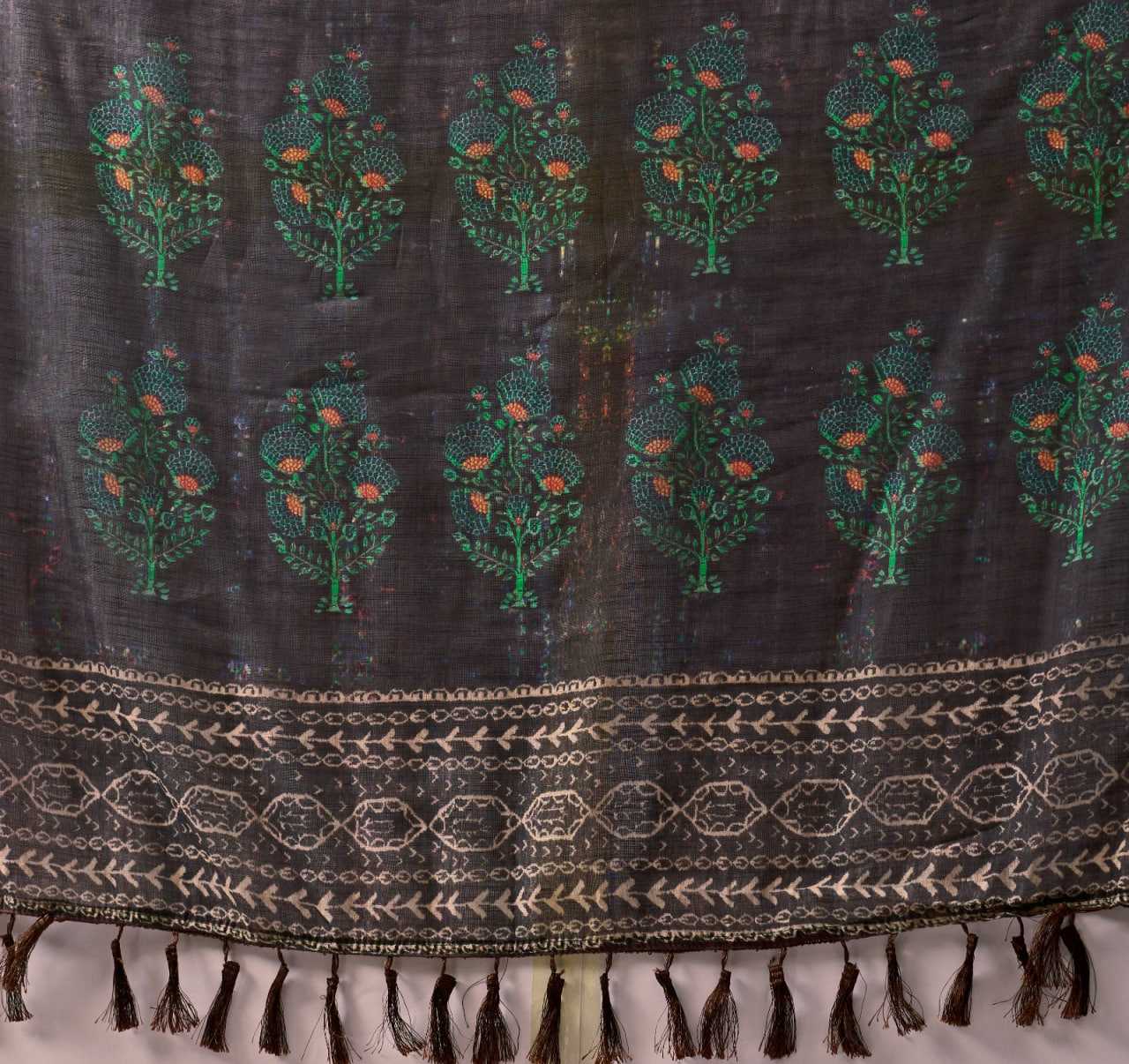 Linen Printed Saree