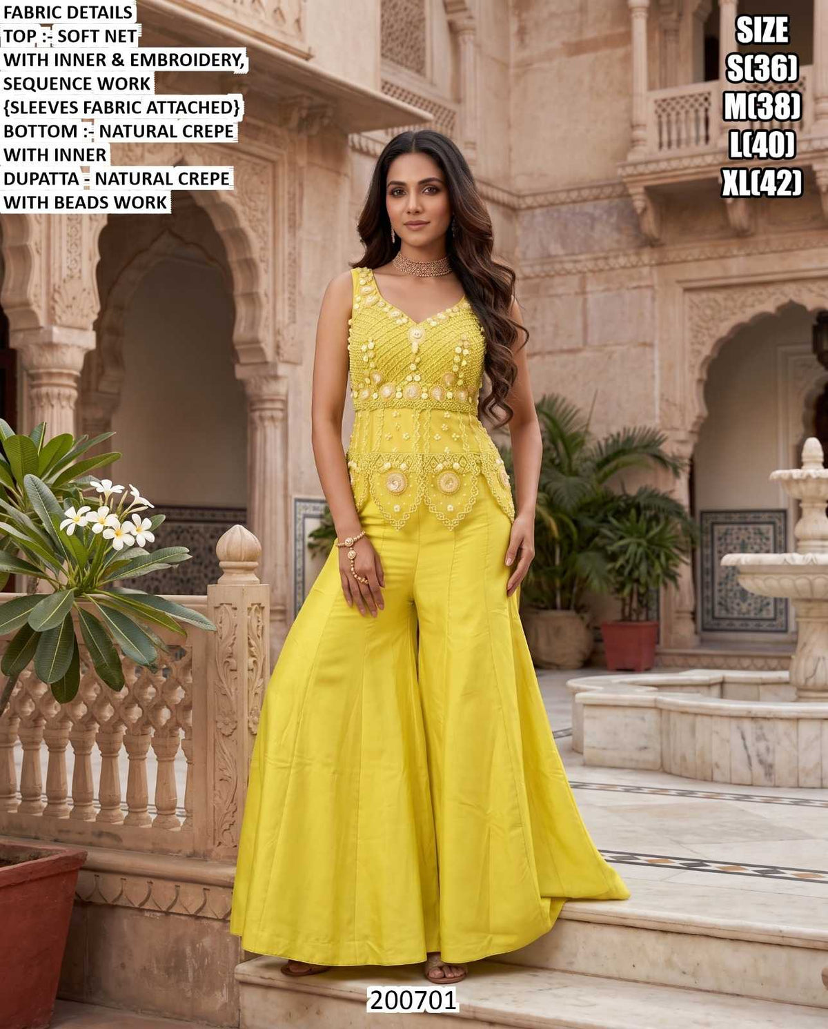 Soft Net Party Wear Suit