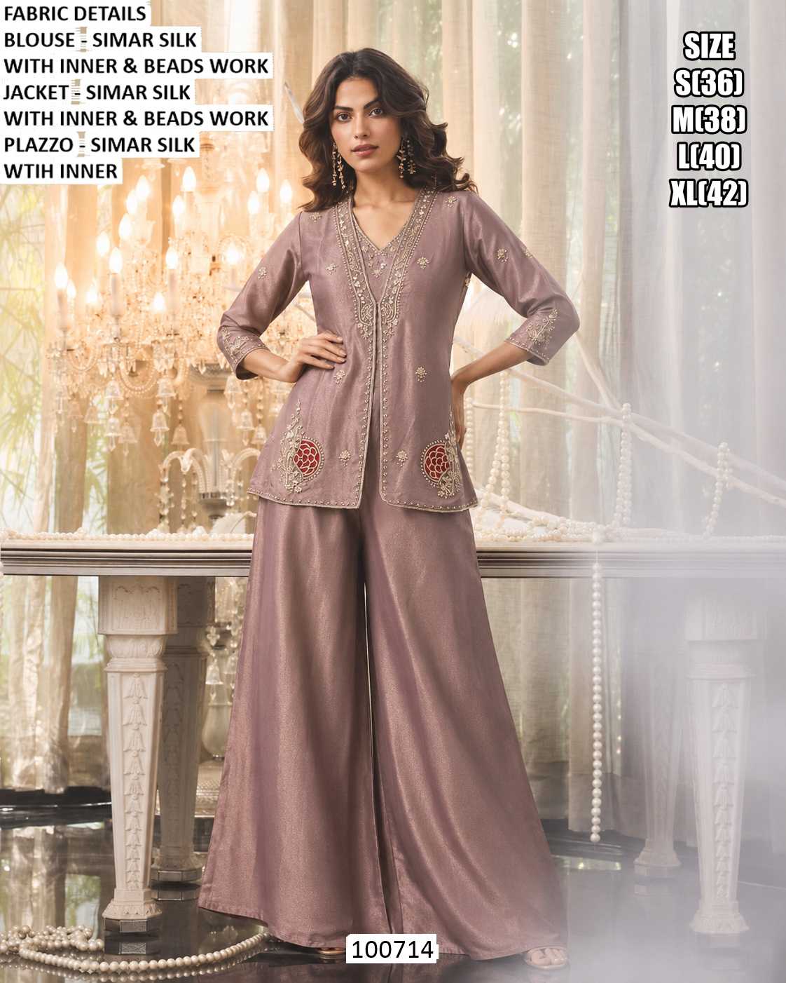 Ladies Silk Suit