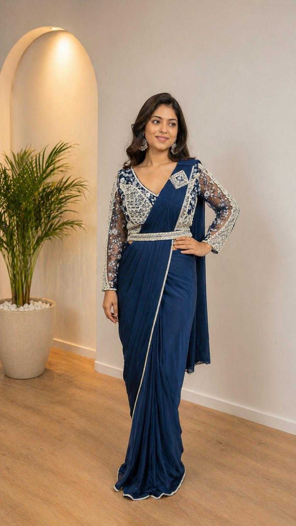 Lycra Ready To Wear Saree