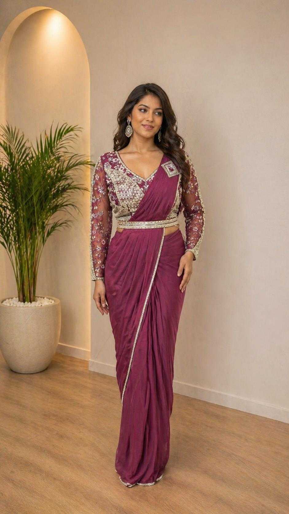 Lycra Ready To Wear Saree