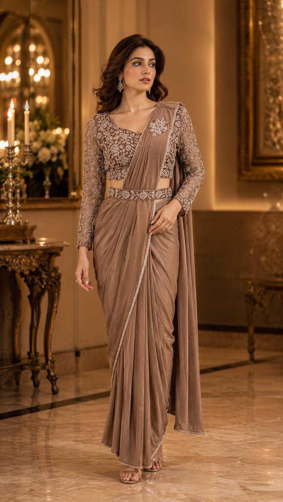Lycra Designer Saree