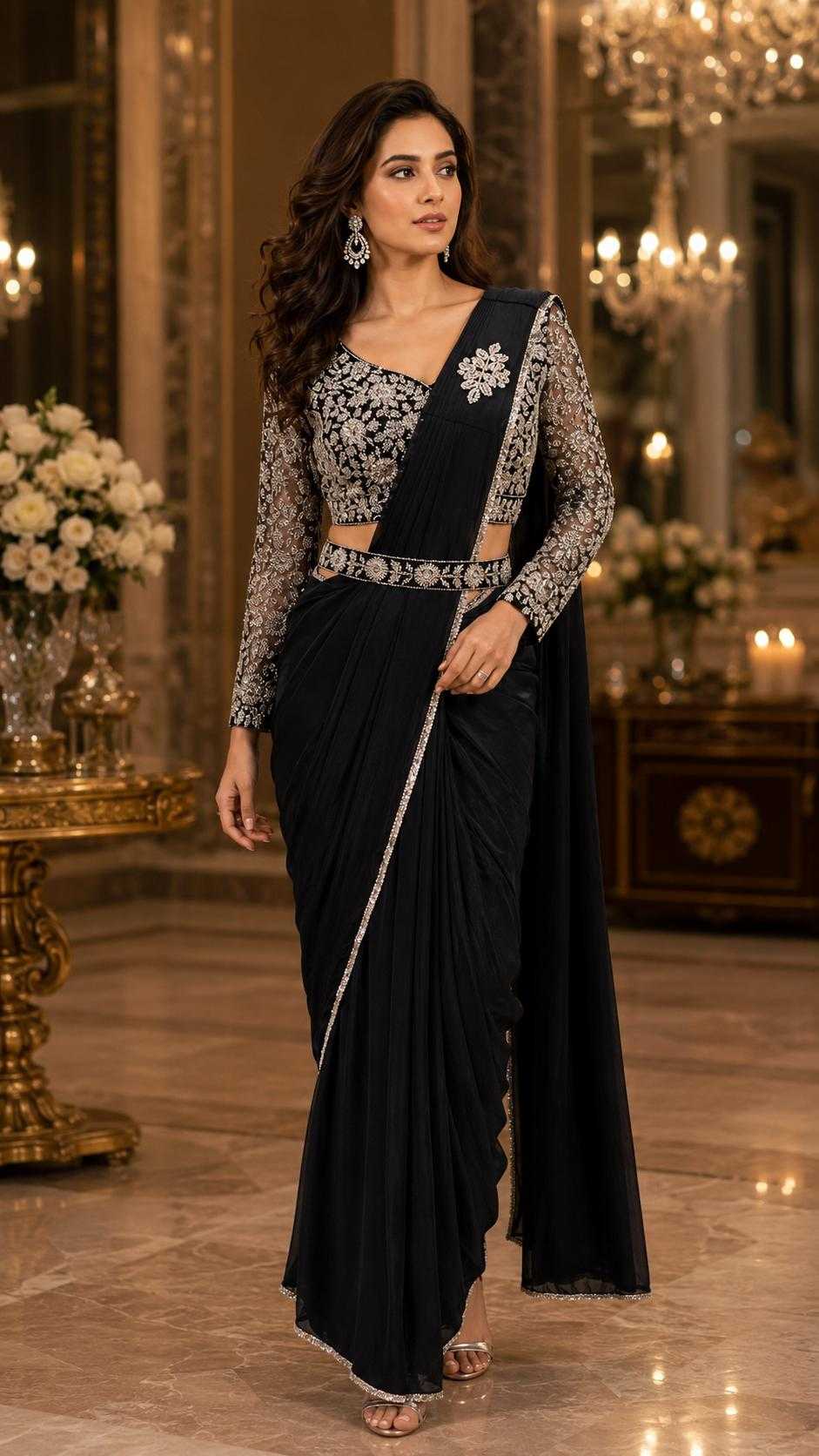 Lycra Designer Saree