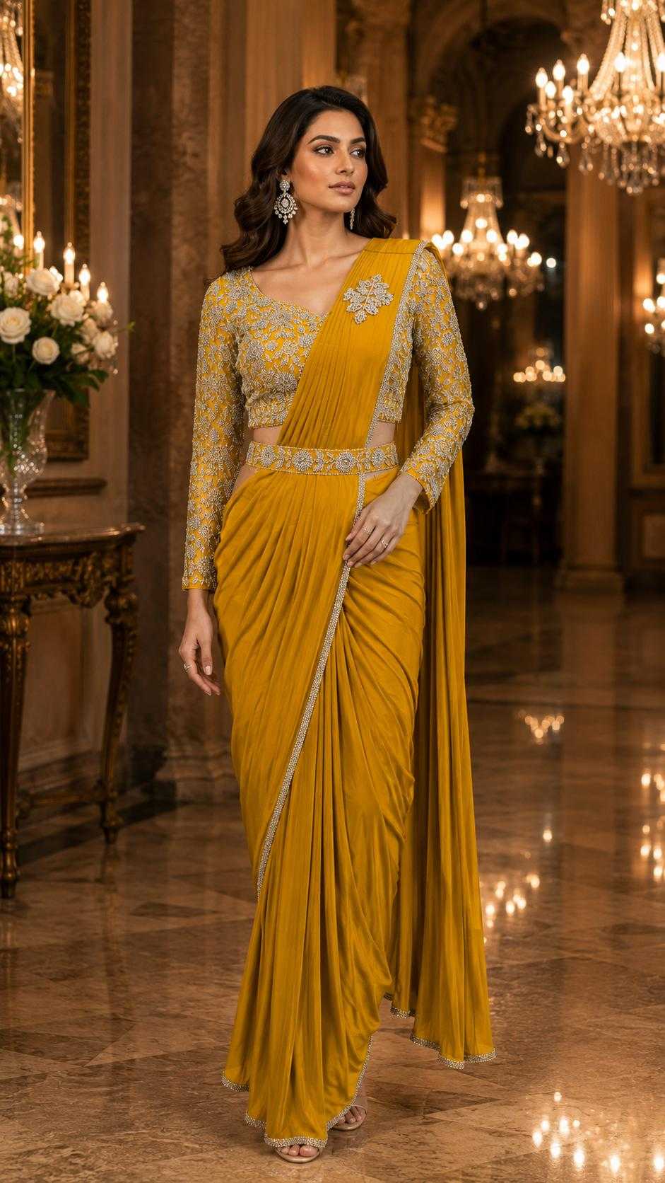 Lycra Designer Saree
