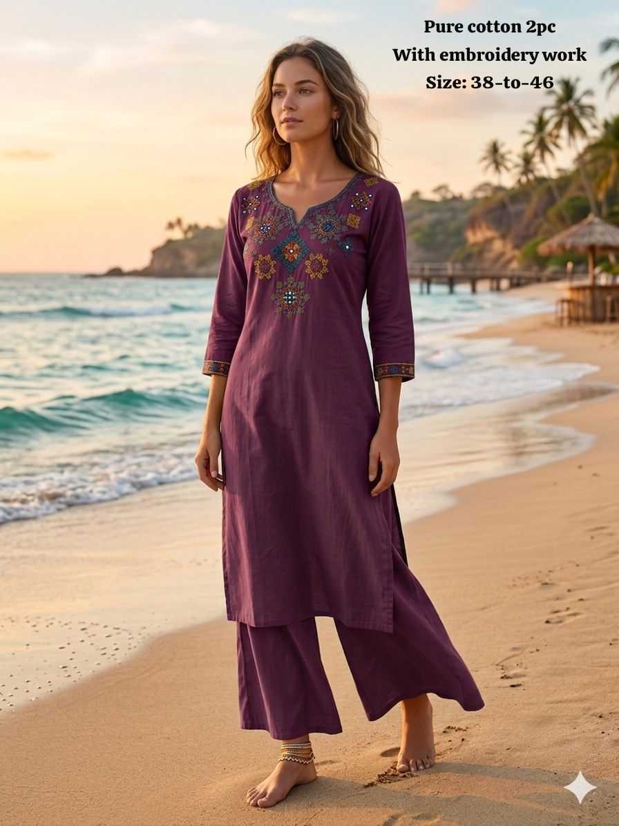Cotton Kurti With Palazzo