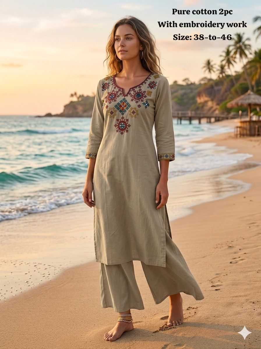 Cotton Kurti With Palazzo
