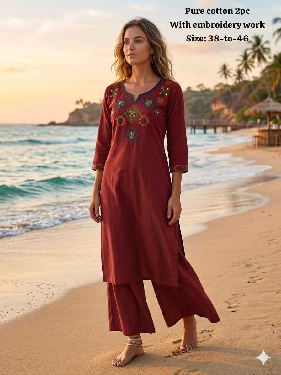 Cotton Kurti With Palazzo