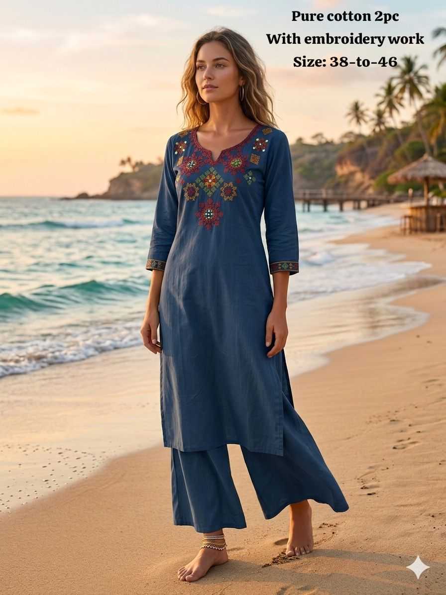 Cotton Kurti With Palazzo