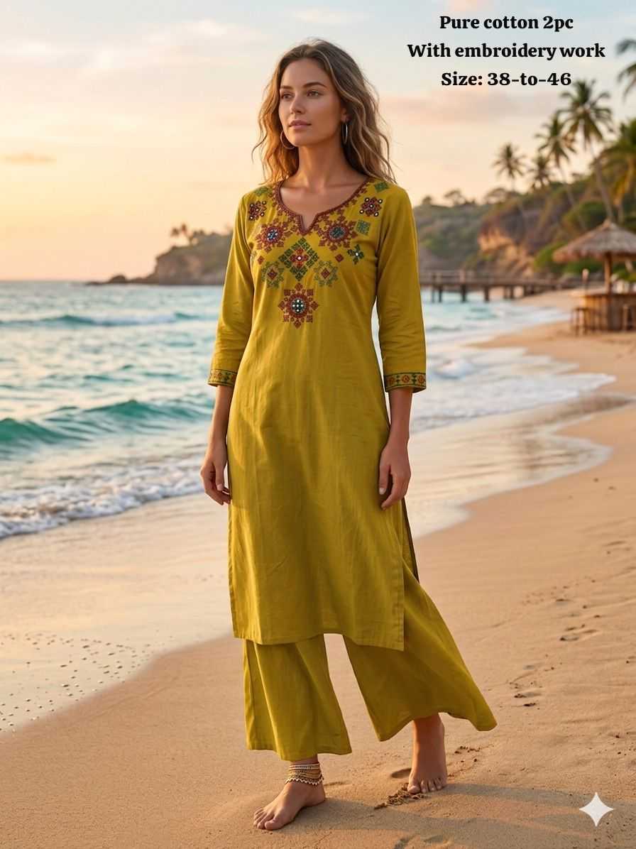 Cotton Kurti With Palazzo