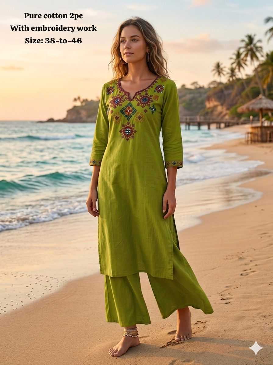 Cotton Kurti With Palazzo