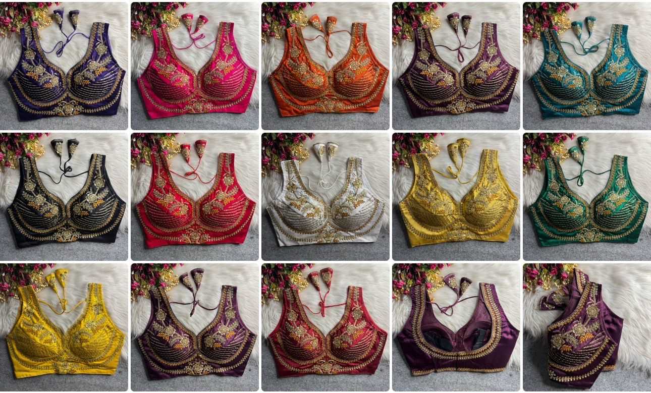 Italian Silk Party Wear Blouse
