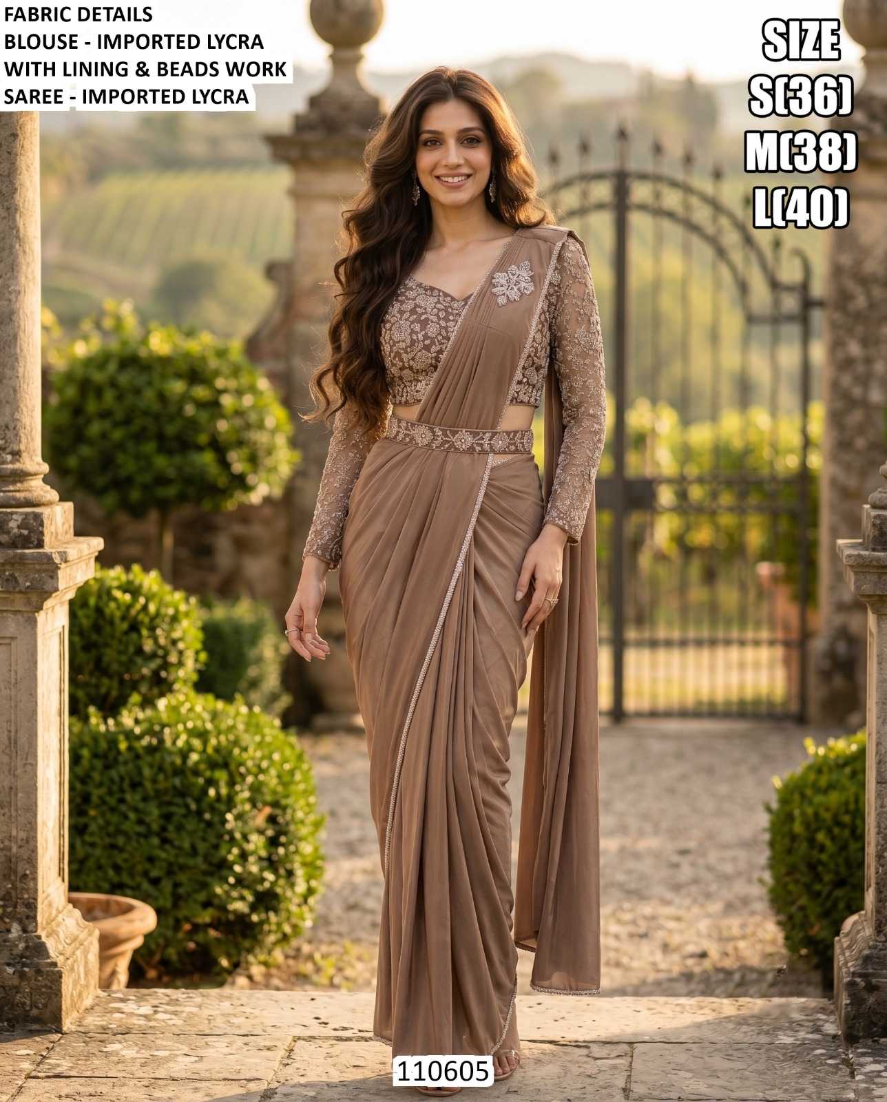 Lycra Ready To Wear Saree