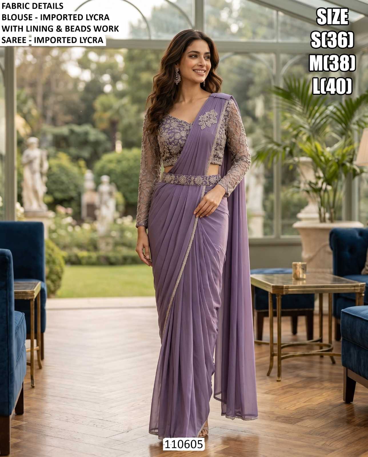 Lycra Ready To Wear Saree