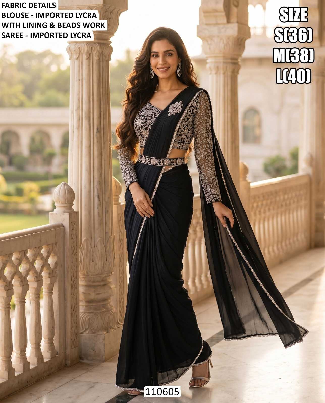 Lycra Ready To Wear Saree