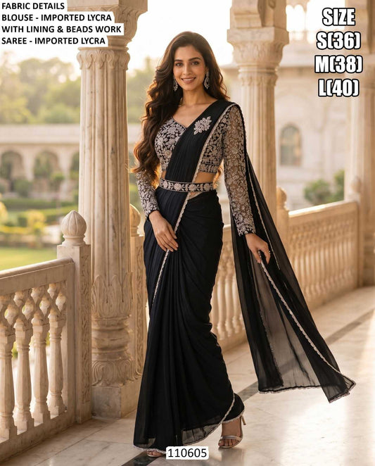 Lycra Ready To Wear Saree