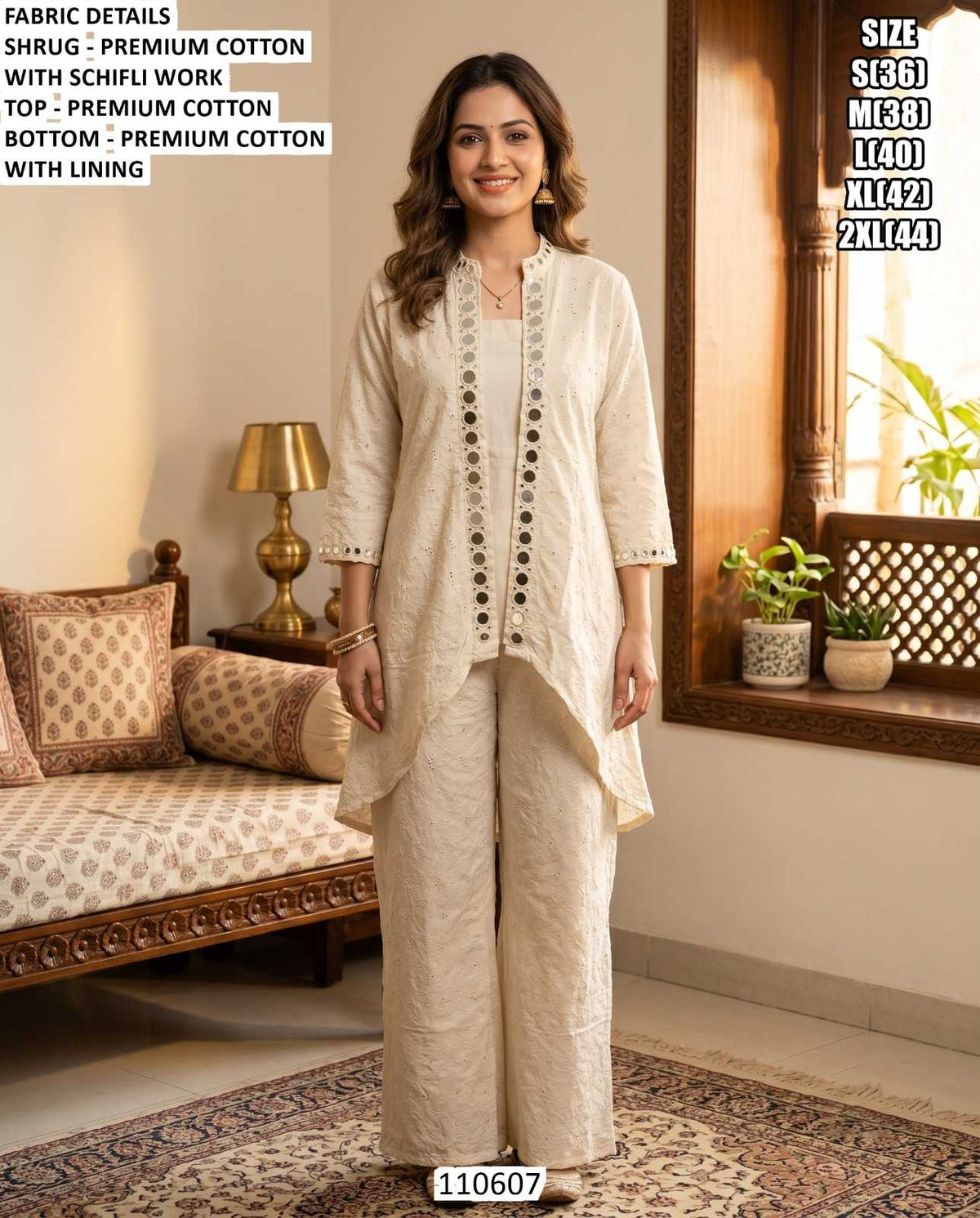 Cotton Party Wear Suit