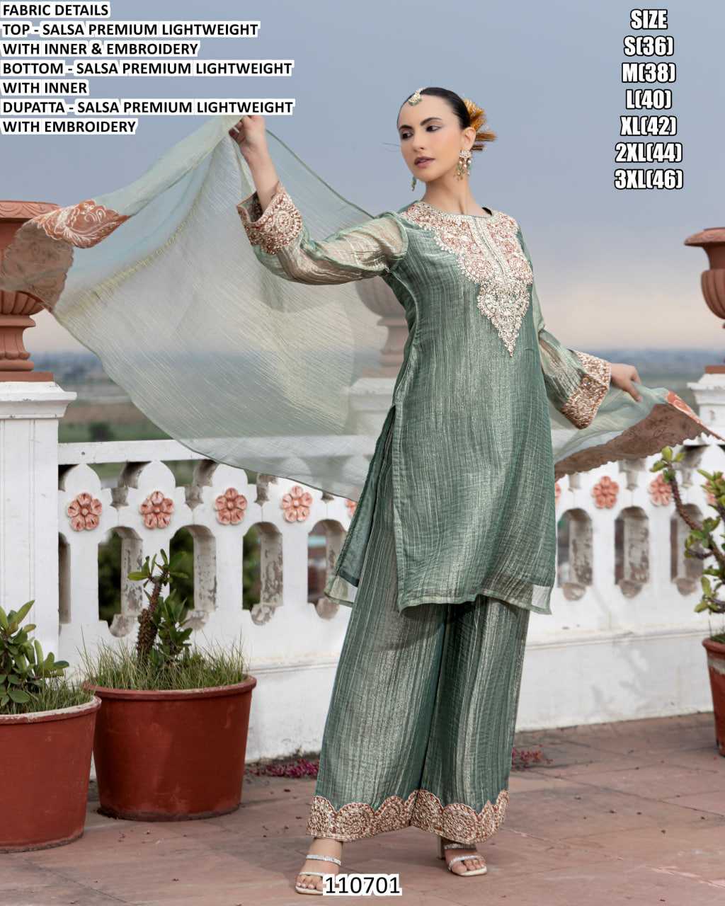 Embroidery Suit