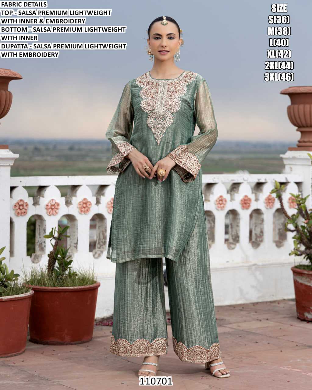 Embroidery Suit
