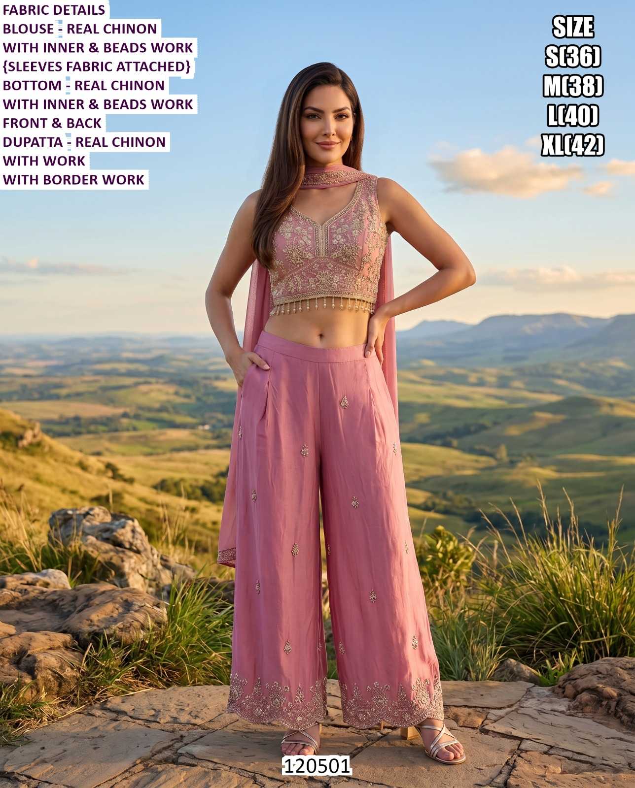 Silk Indo Western Dress