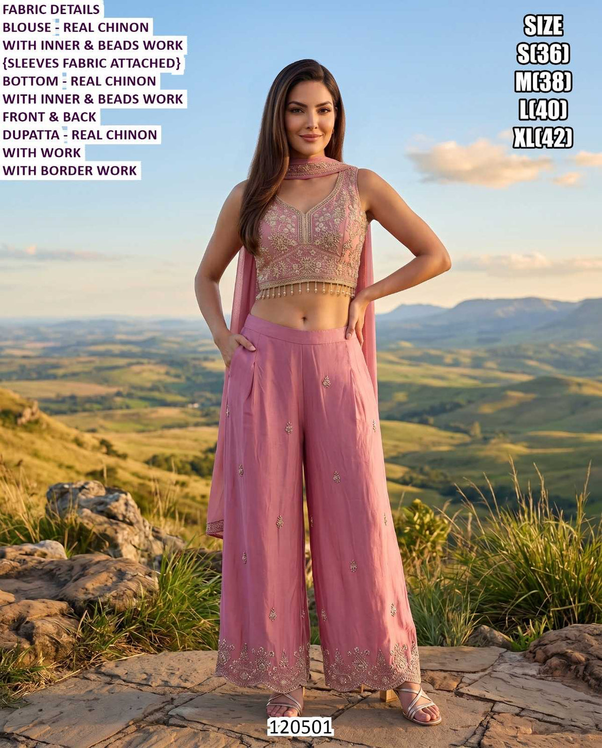 Silk Indo Western Dress