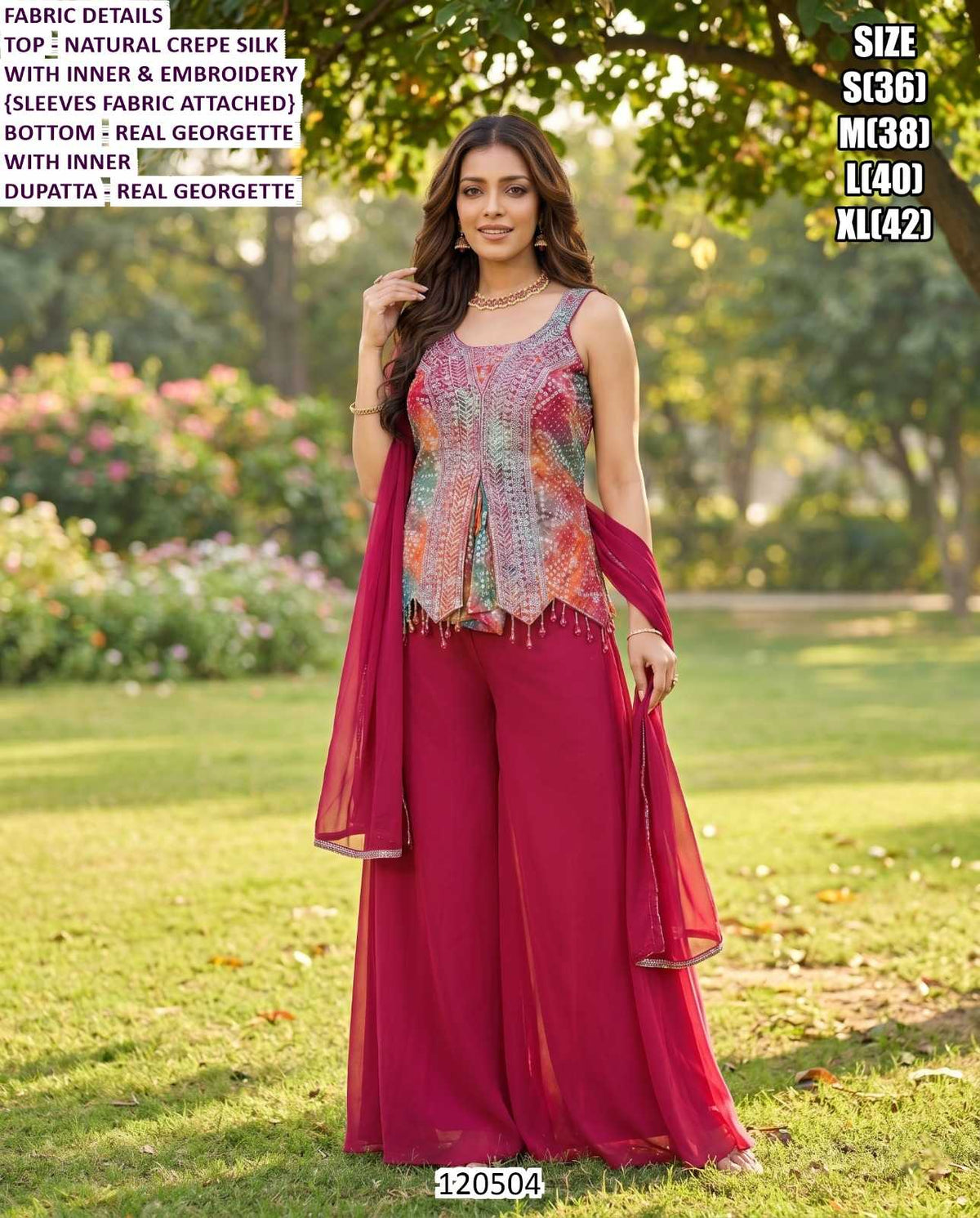 Silk Indo Western Dress