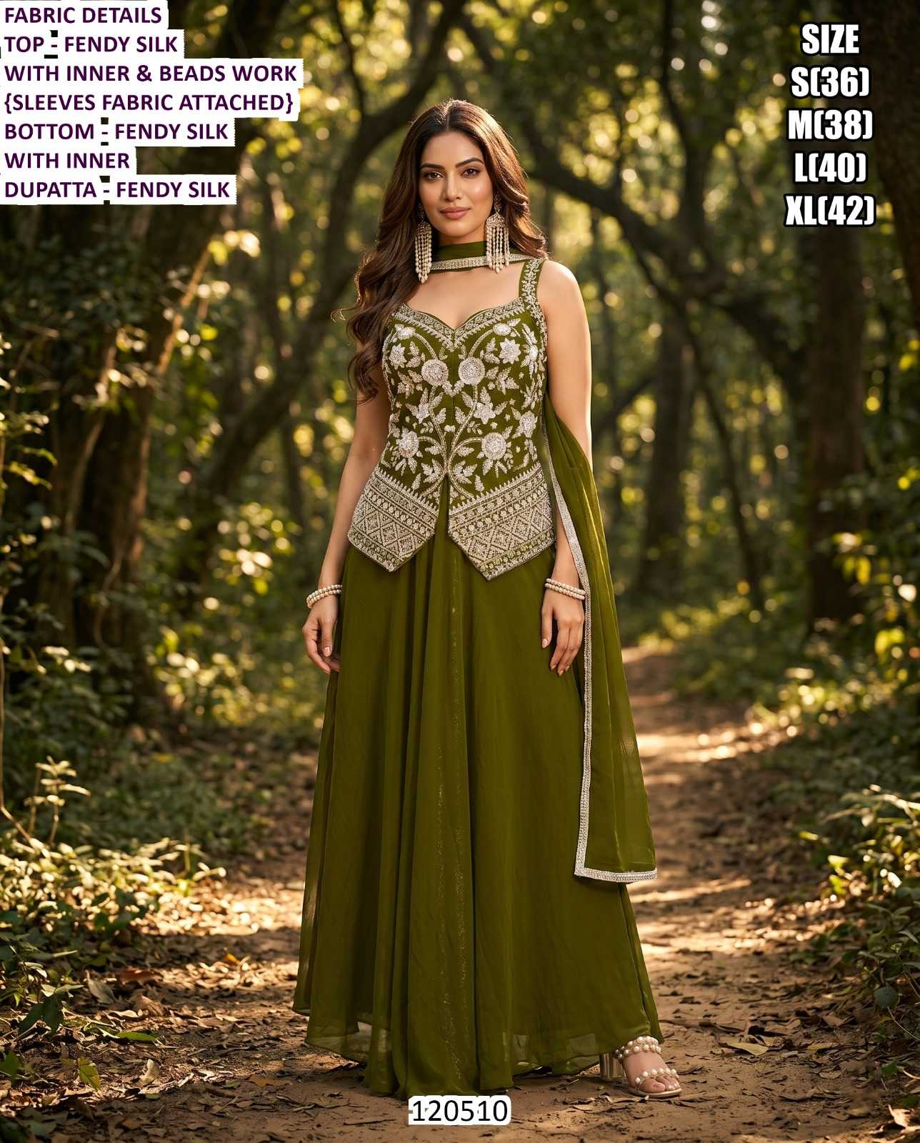 Silk Indo Western Dress