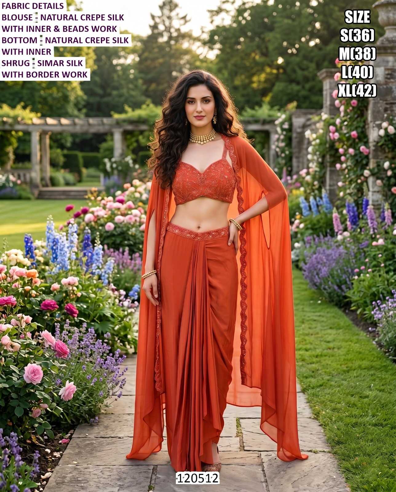 Silk Indo Western Dress