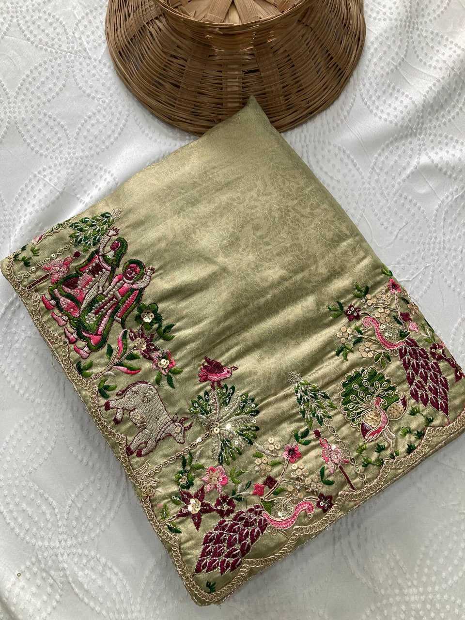 Kanjivaram Silk Lace Border Saree