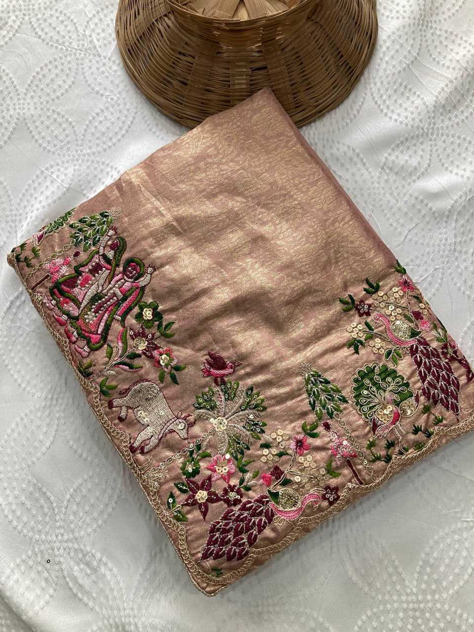 Kanjivaram Silk Lace Border Saree