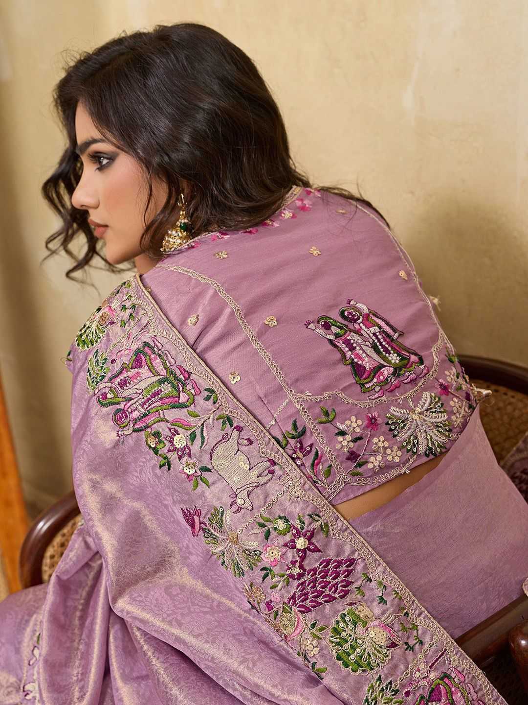 Kanjivaram Silk Lace Border Saree