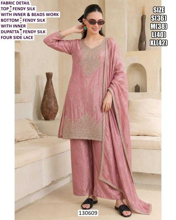Silk Embroidery Suit