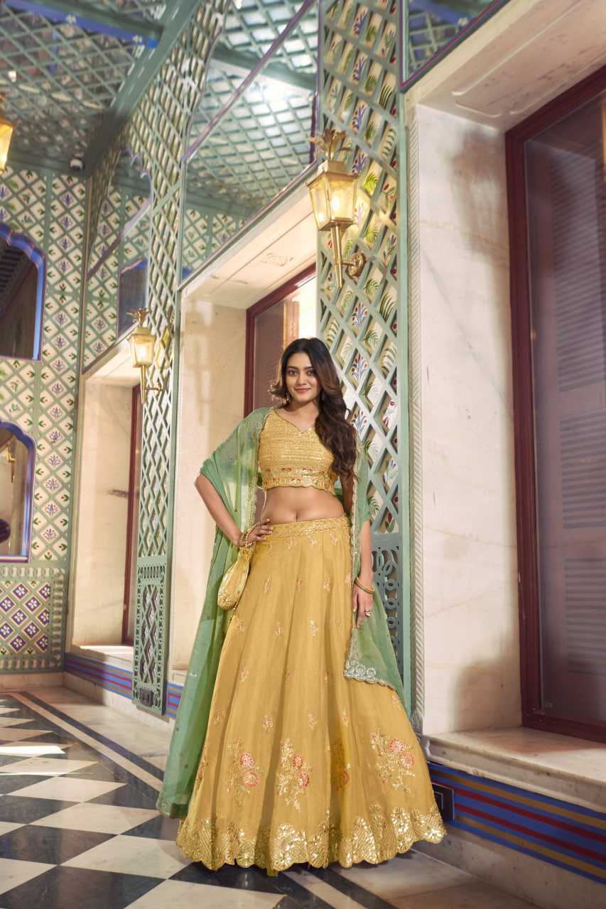 Shimmer Silk Wedding Lehenga