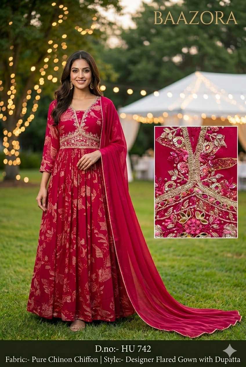 Gown With Dupatta