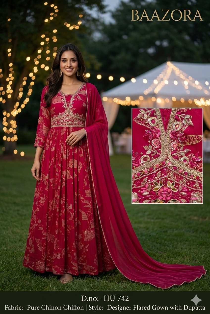 Gown With Dupatta