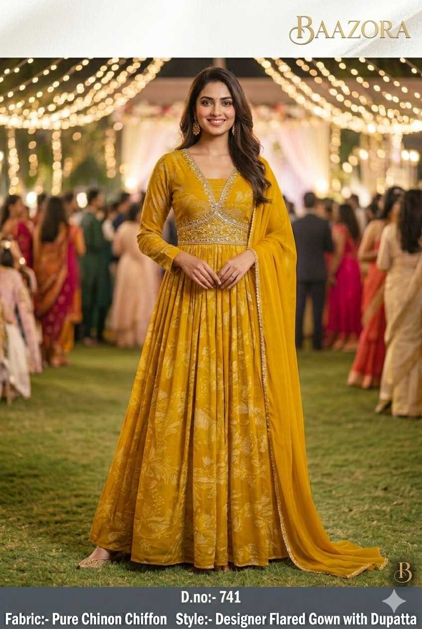 Gown With Dupatta