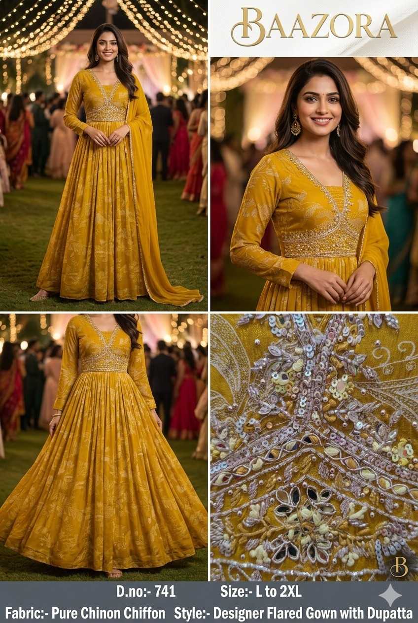 Gown With Dupatta