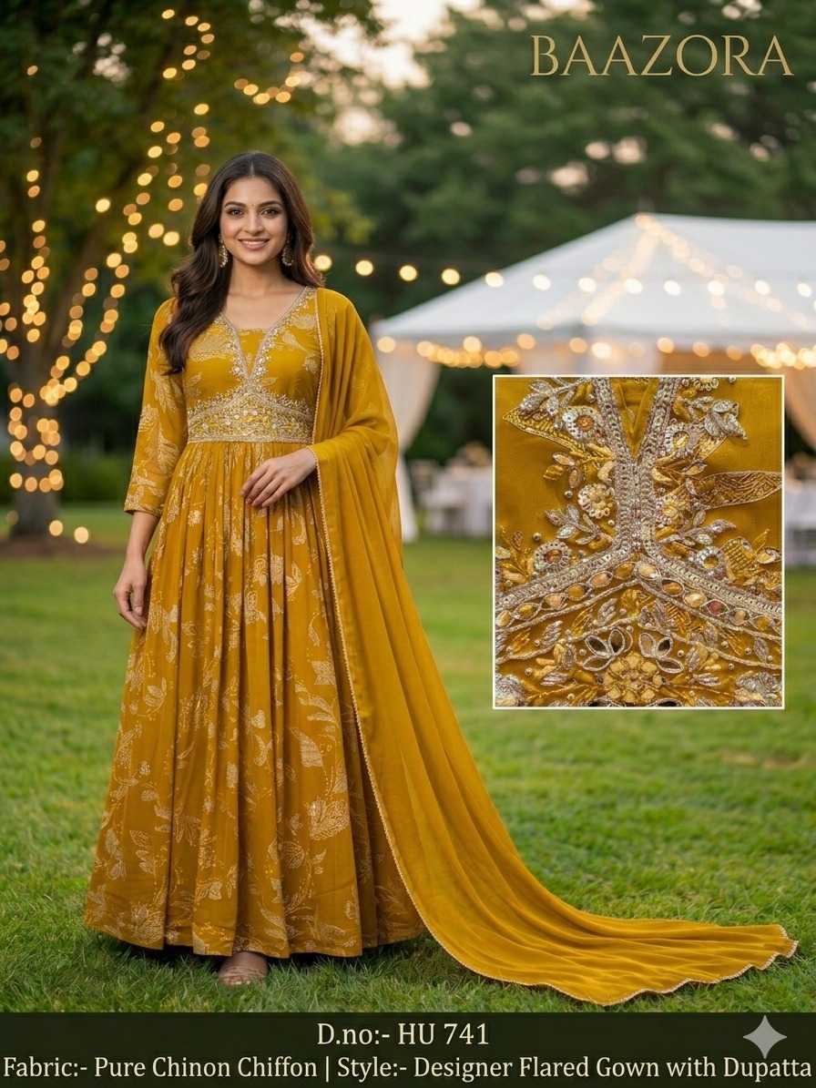 Gown With Dupatta