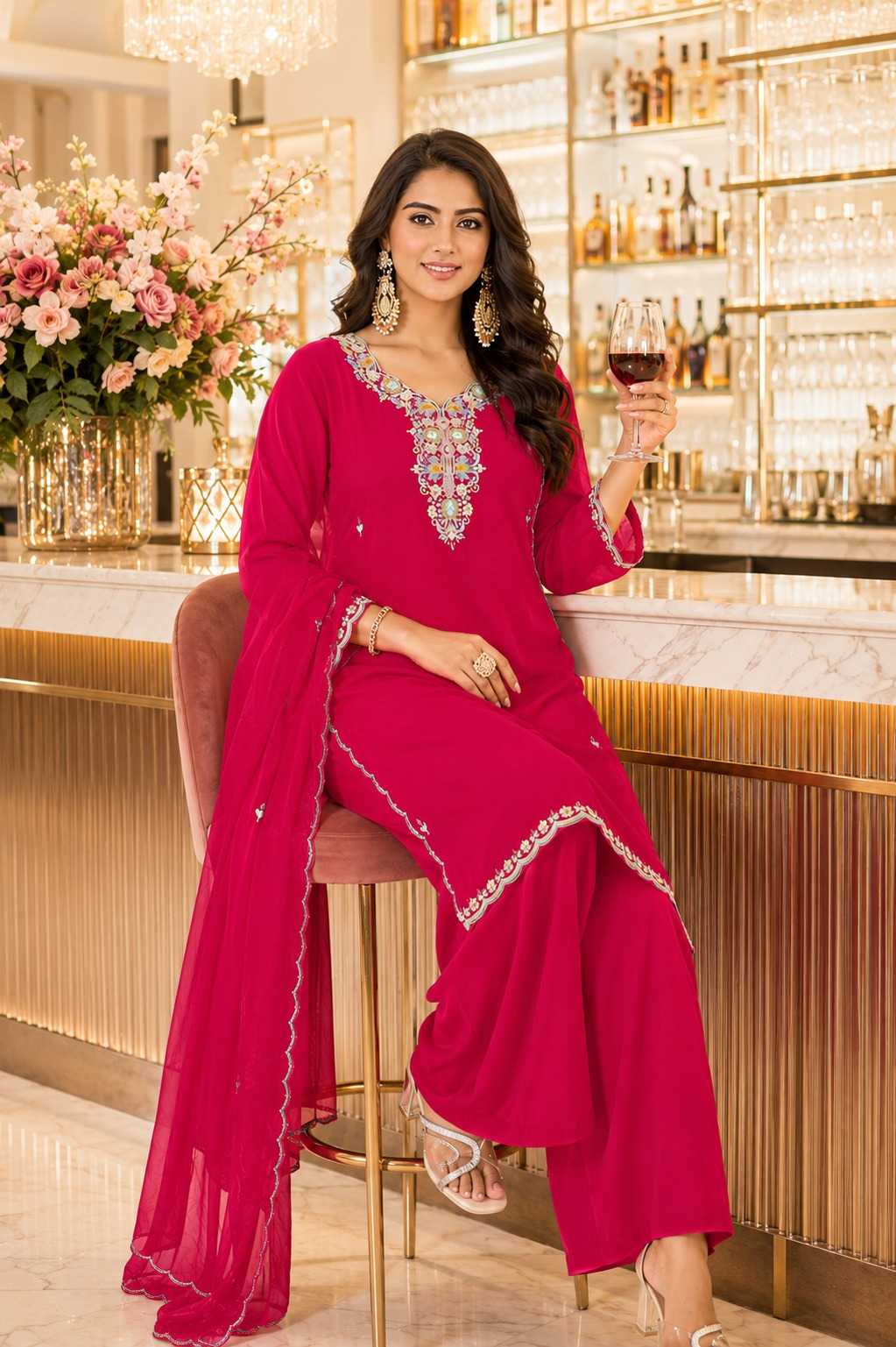 Ladies Silk Suit